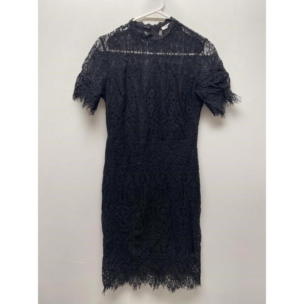 NEW Zalalus Womens Lace Cocktail Wedding Party Dress sz 6 black